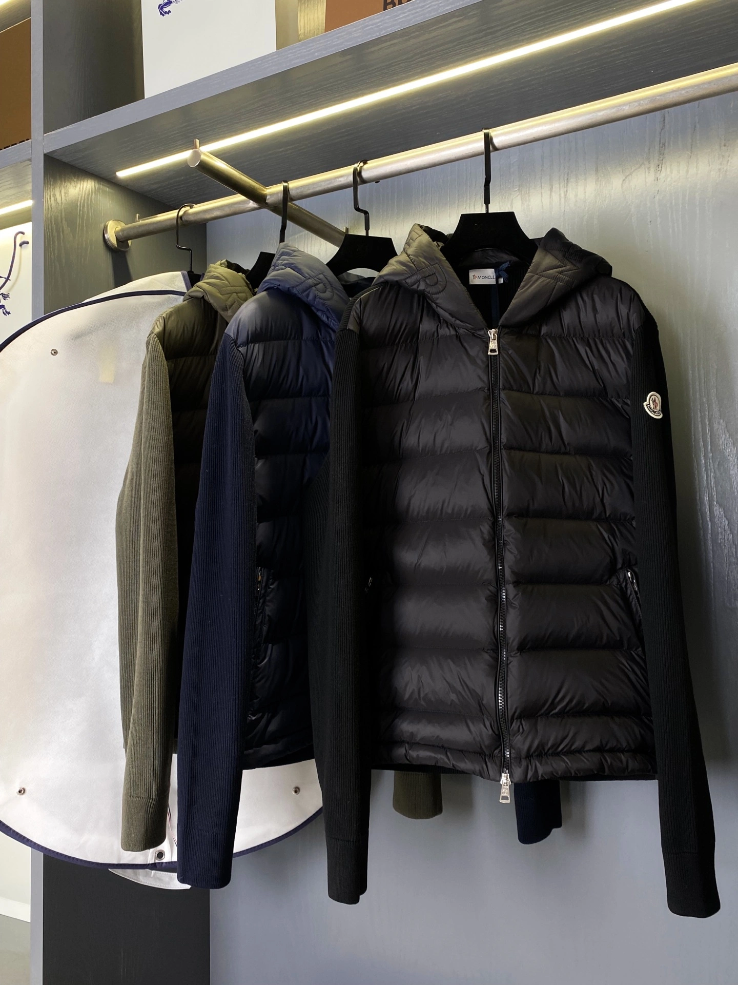 wg.luxury-- 7o9385r Down jacket white goose down wool 3colour item: E-F020J0560-3H